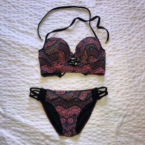 A&F cheeky bikini with padded top